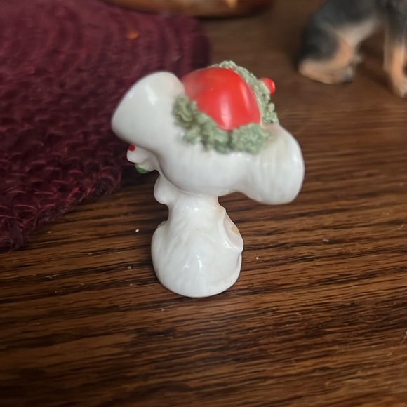 Vintage NAPCO Ware Bone China Miniature Santa 🎅🏼 Mouse 🐭 Christmas Candy Cane - Picture 2 of 3